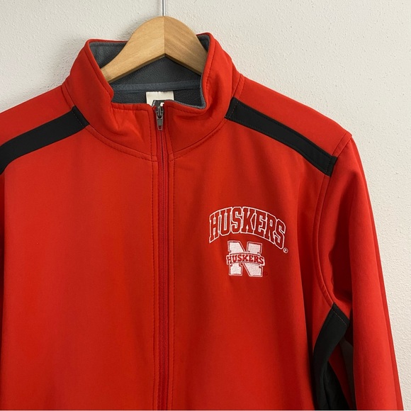 Russell Nebraska Huskers Red‎ Full Zip Jacket Men’s Size Medium - Picture 2 of 6